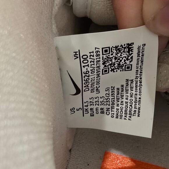 Nike SB Dunk High Pro ISO Orange Label Unbleached Natural / White DA9626 100 - Picture 8 of 9